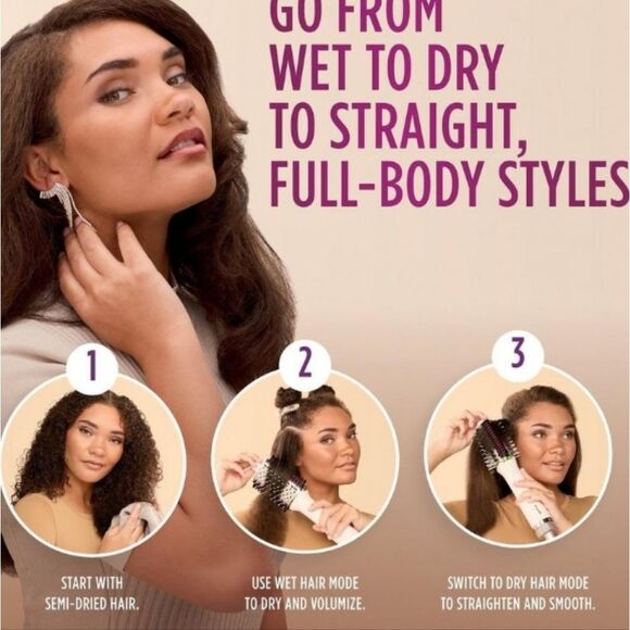 Shark Smooth Style Heated Comb Straightener + Smoother w/Storage Bag & Alligator - Picture 7 of 15